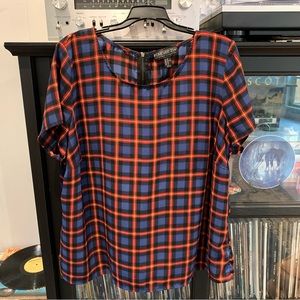 Forever21 Plus plaid blouse
